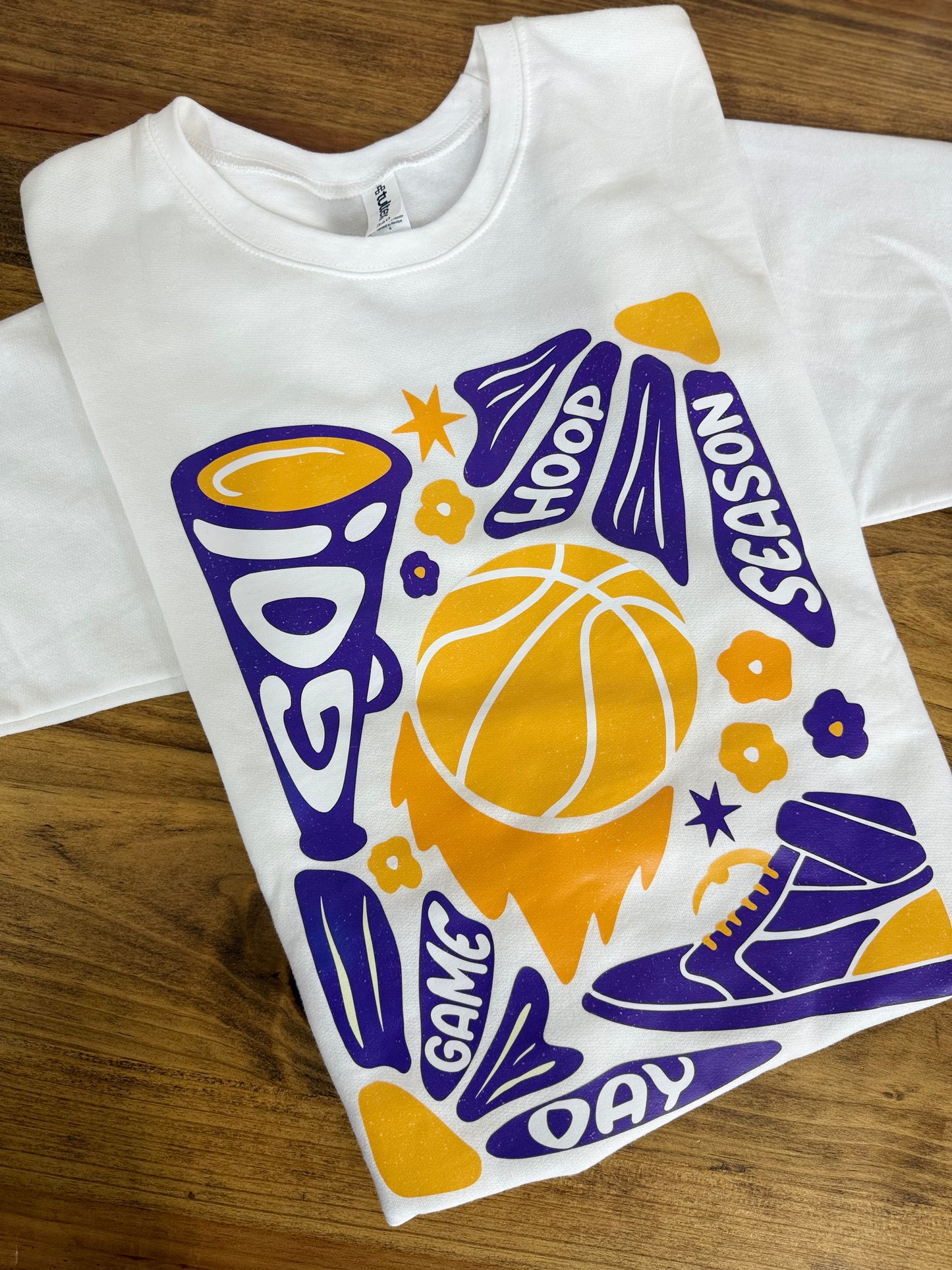 Hoop Season Purple&Yellow