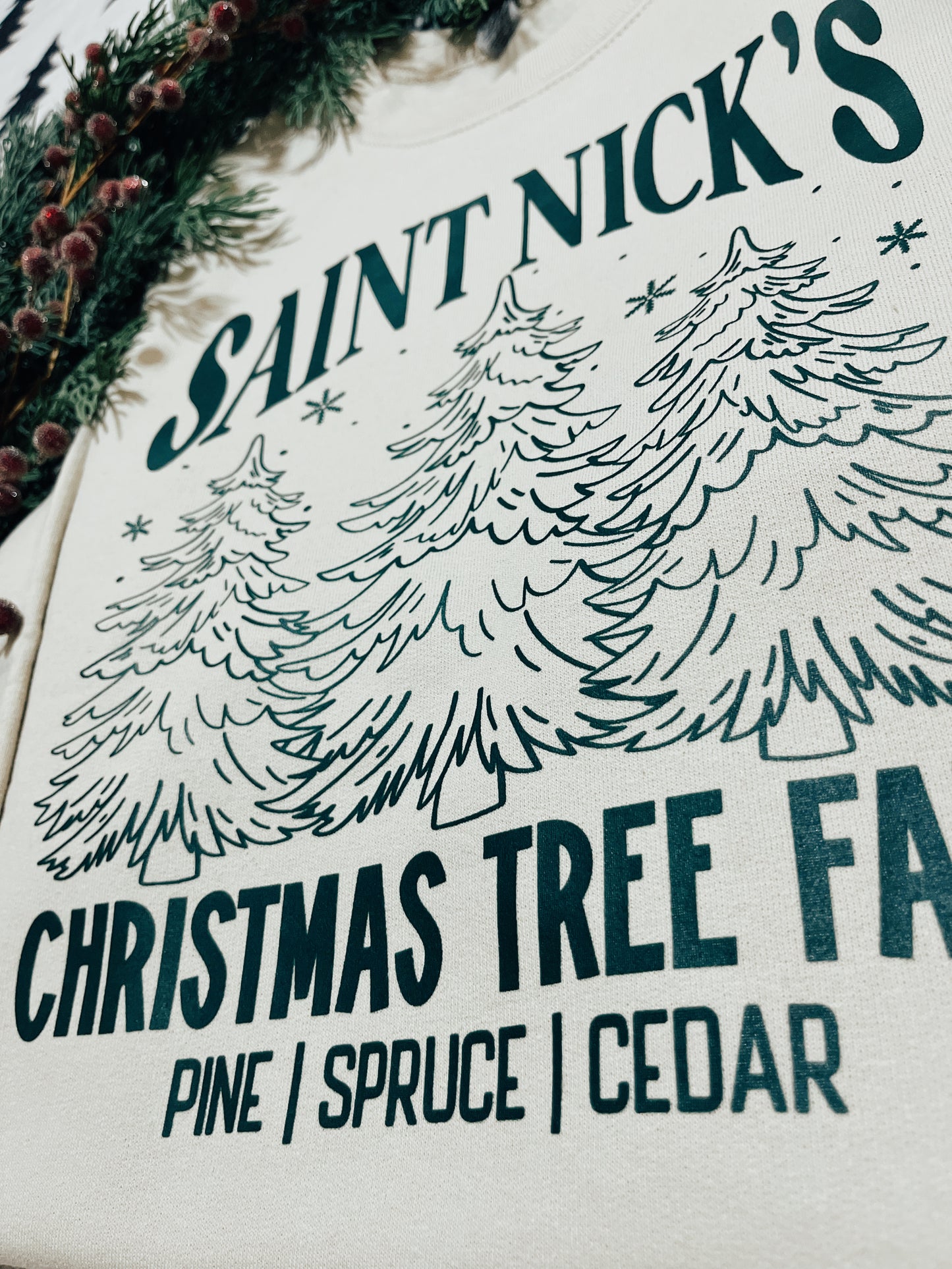 Saint Nick’s Tree Farm Crewneck