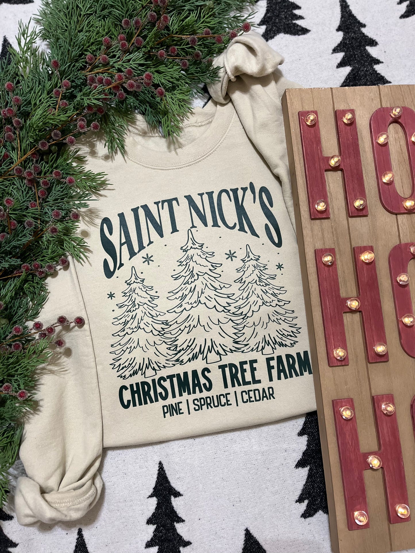 Saint Nick’s Tree Farm Crewneck