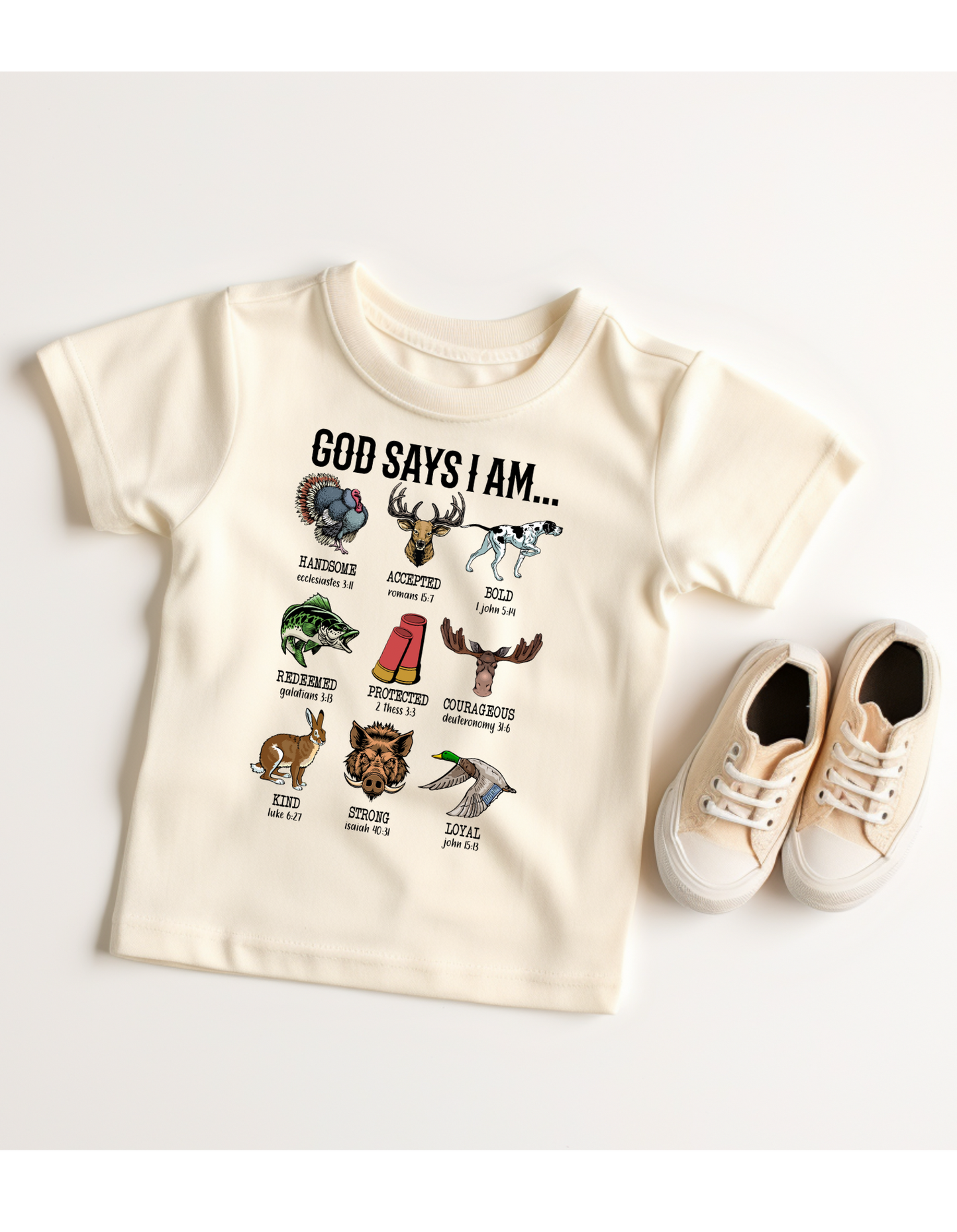 God Says I Am… Boys tee